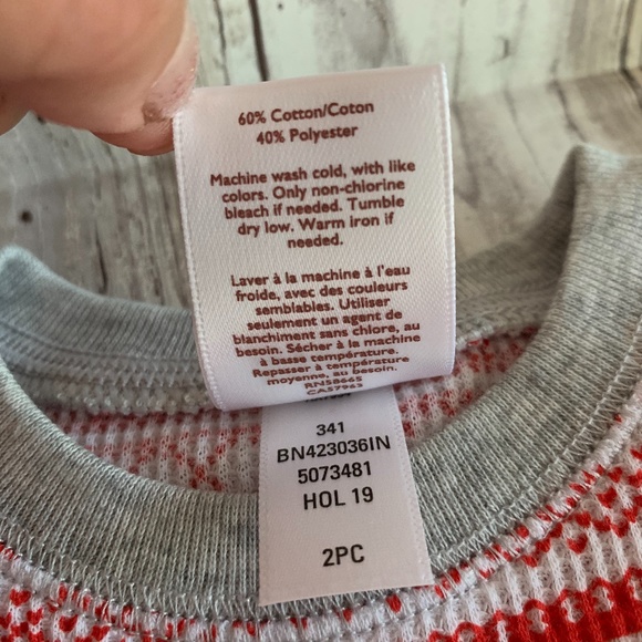 Thermal Fitted 2-Piece Pajama Set Size 3-6 mo - Picture 6 of 7